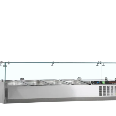 Køleopsats 120 cm til 1/4 GN med glas