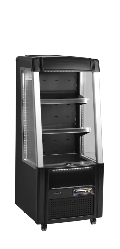 Lav kølereol / impulskøler - 64 cm bred i sort, Tefcold