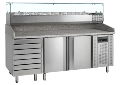 Pizzabord inkl. opsats, Tefcold