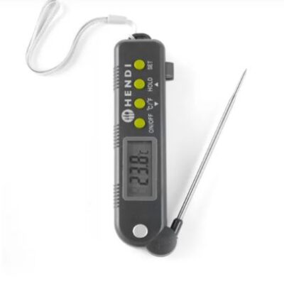Termometer med foldbar føler
