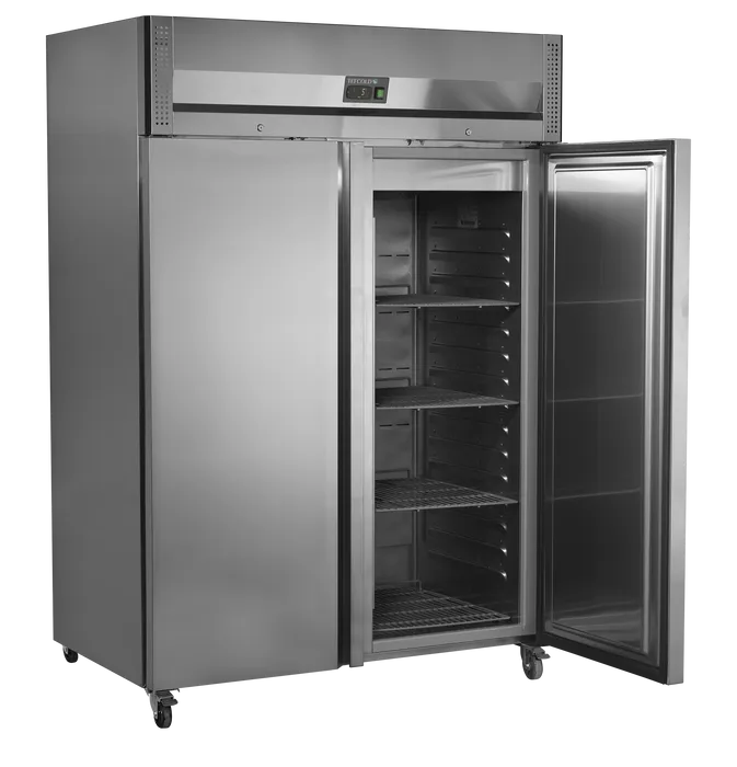 Dobbelt køleskab med hjul - RK1420X1, Tefcold - Billede 3