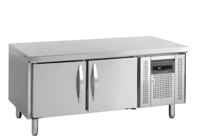 Lavt "Snack" Kølebord med 2 låger til maskiner, Tefcold