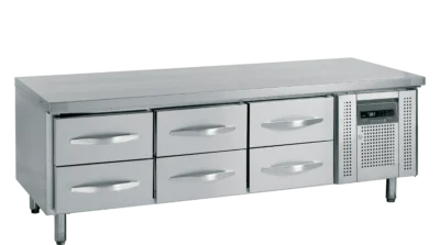 Lavt "SNACK" Kølebord med 6 skuffer til maskiner, Tefcold