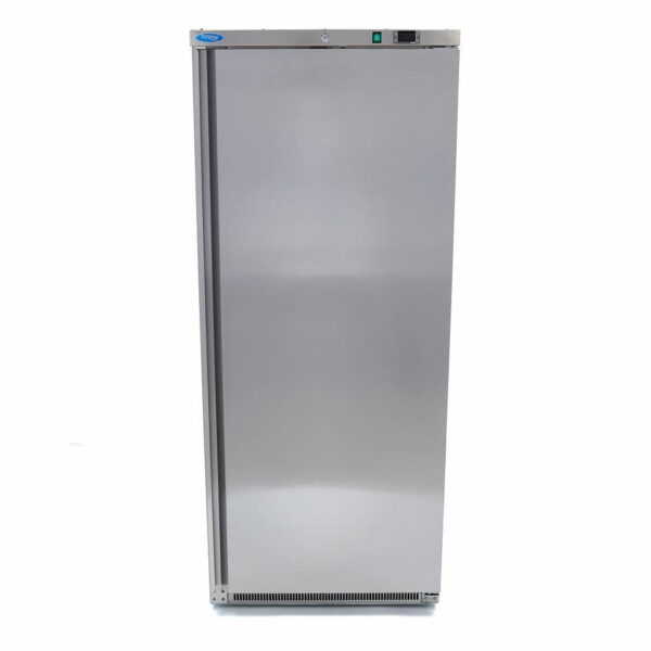 Lagerkøleskab, 600 liter i rustfri stål fra Maxima  - Zanussi kompressor