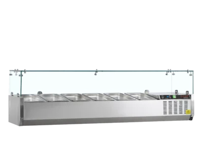 Køleopsats 150 cm til 1/4 GN med glas