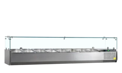 Køleopsats 180 cm til 1/4 GN med glas