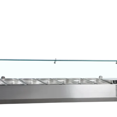 Køleopsats 160 cm til 1/3 GN med glas