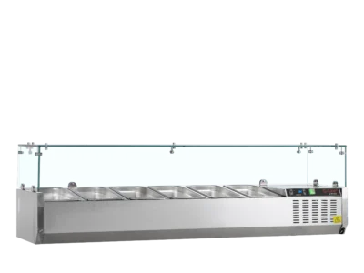 Køleopsats 140 cm til 1/4 GN med glas