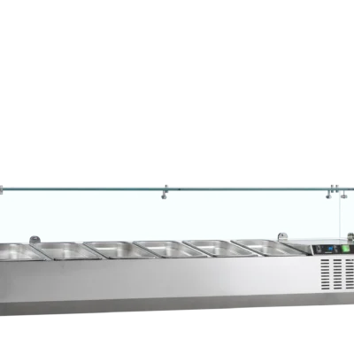 Køleopsats 140 cm til 1/4 GN med glas