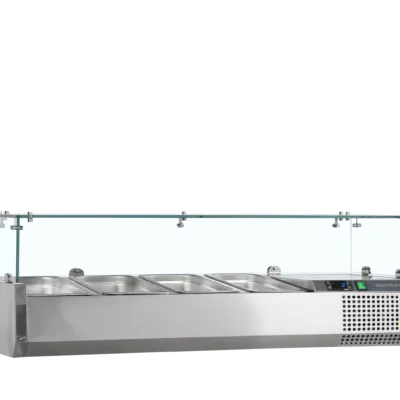 Køleopsats 120 cm til 1/3 GN med glas