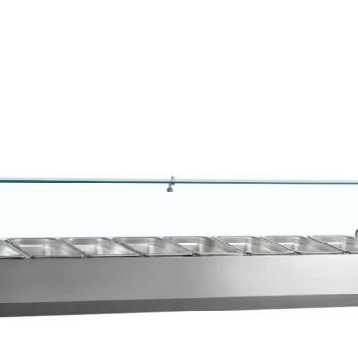 Køleopsats 200 cm til 1/3 GN med glas