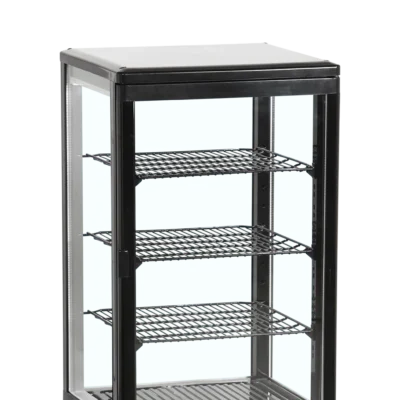 Kagevitrine, sort farve, Tefcold - 78 liter
